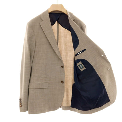 【中古】イレブンティ eleventy ポリエステルウール ジャージー 2B テーラードジャケット ダークベージュ【サイズ54】【 状態ランクB 】【 メンズ 】
