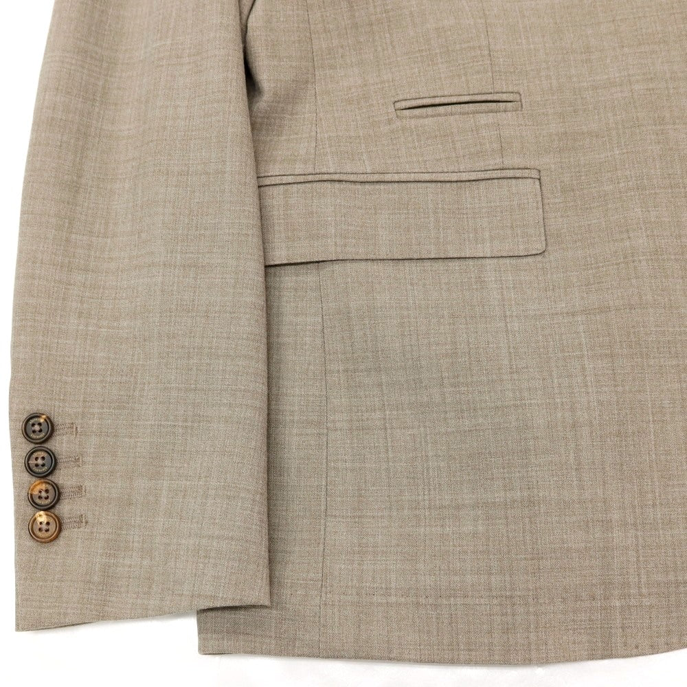 【中古】イレブンティ eleventy ポリエステルウール ジャージー 2B テーラードジャケット ダークベージュ【サイズ54】【 状態ランクB 】【 メンズ 】