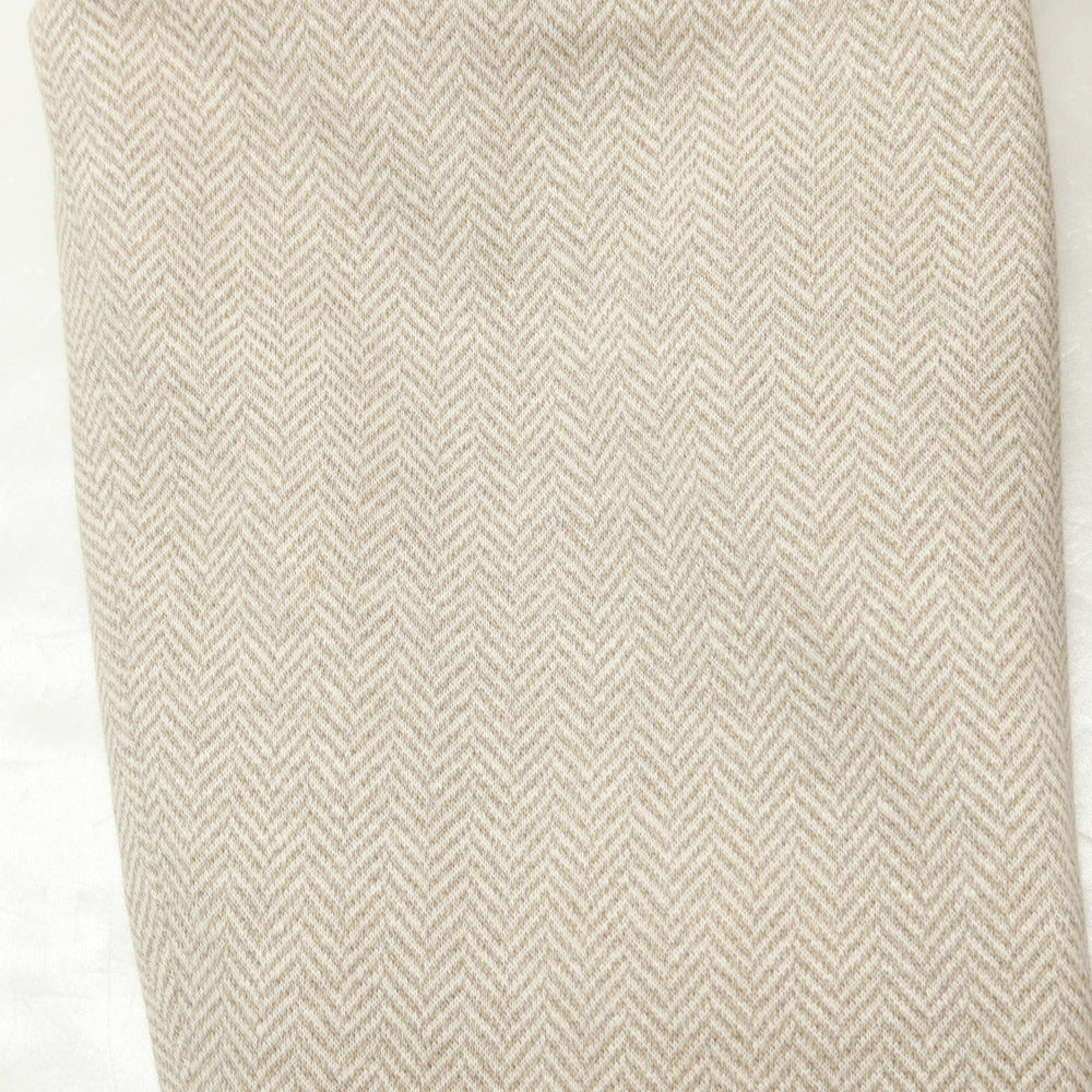 【中古】イレブンティ eleventy リネンコットン ジャージー ヘリンボーン 2B テーラードジャケット ベージュxホワイト【サイズ54】【 状態ランクC 】【 メンズ 】