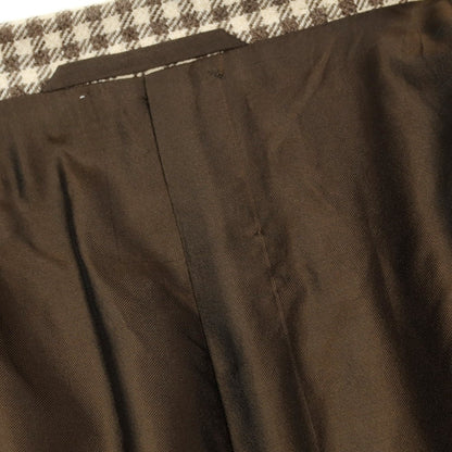 【中古】サルトリオ Sartorio ウール チェック テーラードジャケット ベージュxブラウン【 54 】【 状態ランクB 】【 メンズ 】