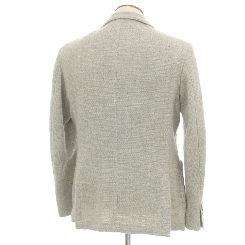 【中古】ブランドゥ Brando ツイードウール テーラードジャケット ライトグレー【 54 】【 状態ランクB 】【 メンズ 】