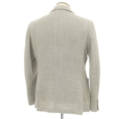 【中古】ブランドゥ Brando ツイードウール テーラードジャケット ライトグレー【 54 】【 状態ランクB 】【 メンズ 】