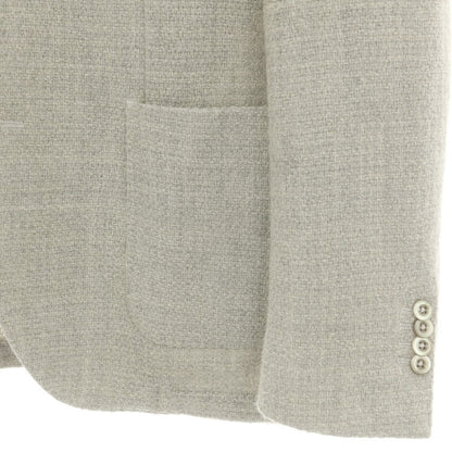 【中古】ブランドゥ Brando ツイードウール テーラードジャケット ライトグレー【 54 】【 状態ランクB 】【 メンズ 】