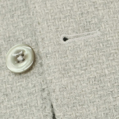 【中古】ブランドゥ Brando ツイードウール テーラードジャケット ライトグレー【 54 】【 状態ランクB 】【 メンズ 】