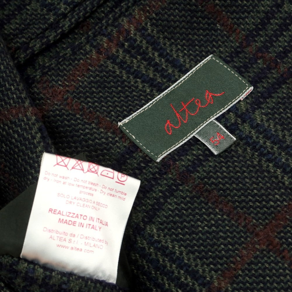 【中古】アルテア Altea ウールコットン カジュアルジャケット ダークグリーン【 54 】【 状態ランクC 】【 メンズ 】