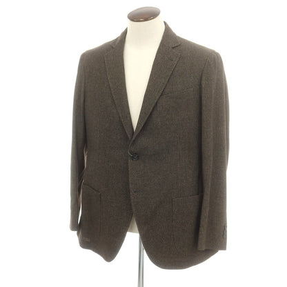 【中古】トンボリーニ TOMBOLINI ウールナイロンコットン テーラードジャケット ブラウン【 54 】【 状態ランクB 】【 メンズ 】