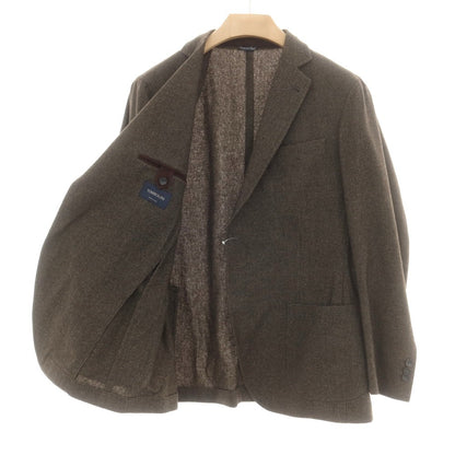 【中古】トンボリーニ TOMBOLINI ウールナイロンコットン テーラードジャケット ブラウン【 54 】【 状態ランクB 】【 メンズ 】