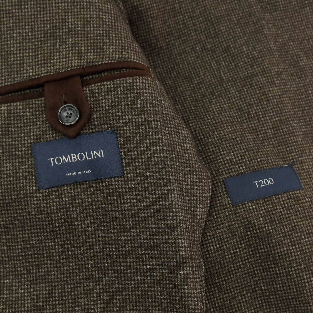 【中古】トンボリーニ TOMBOLINI ウールナイロンコットン テーラードジャケット ブラウン【 54 】【 状態ランクB 】【 メンズ 】
