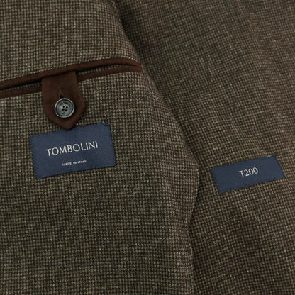 【中古】トンボリーニ TOMBOLINI ウールナイロンコットン テーラードジャケット ブラウン【 54 】【 状態ランクB 】【 メンズ 】