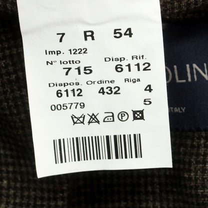 【中古】トンボリーニ TOMBOLINI ウールナイロンコットン テーラードジャケット ブラウン【 54 】【 状態ランクB 】【 メンズ 】