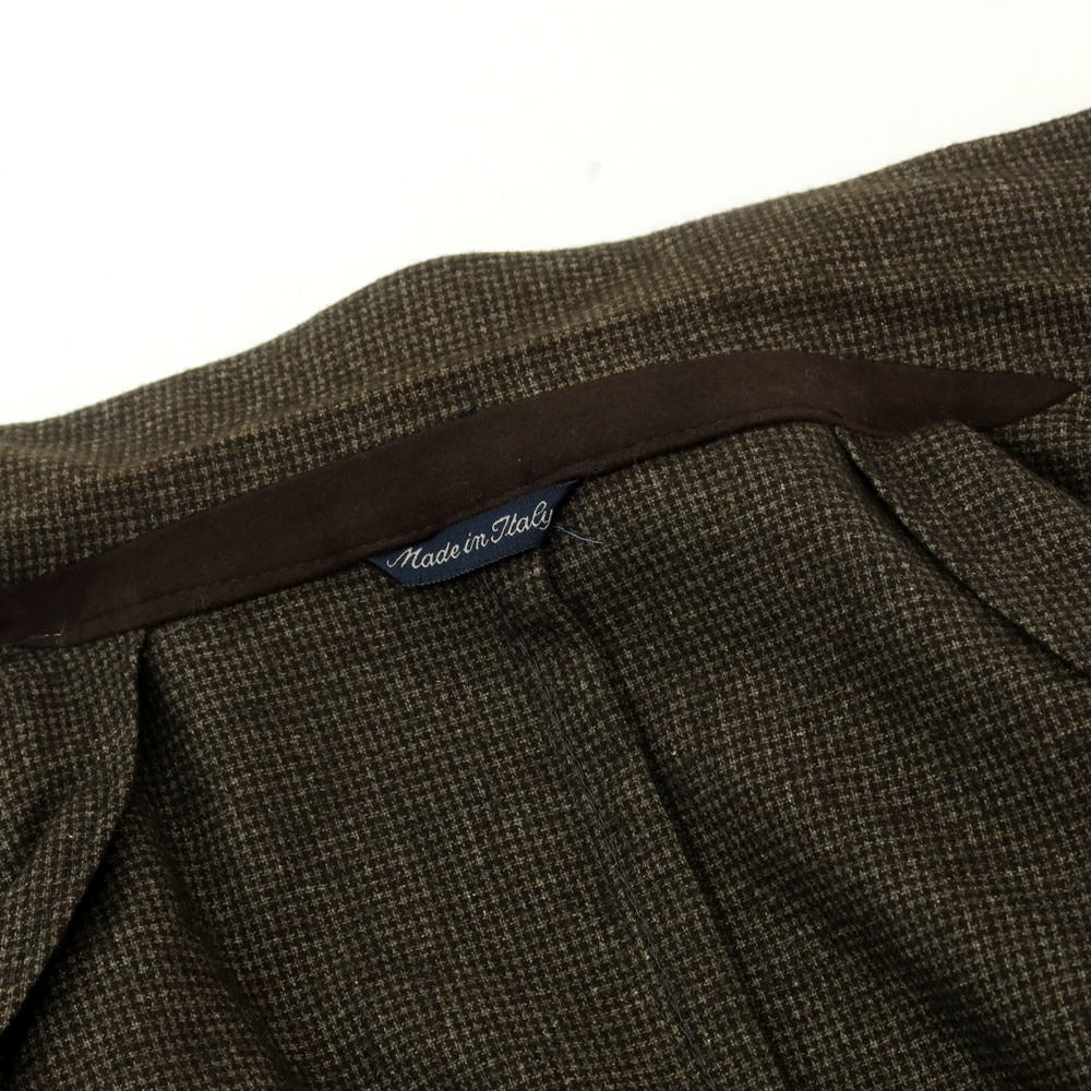 【中古】トンボリーニ TOMBOLINI ウールナイロンコットン テーラードジャケット ブラウン【 54 】【 状態ランクB 】【 メンズ 】