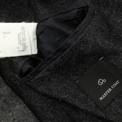 【中古】マスターコート MASTER COAT ウールコットン カジュアルジャケット ブラック系【 54 】【 状態ランクB 】【 メンズ 】