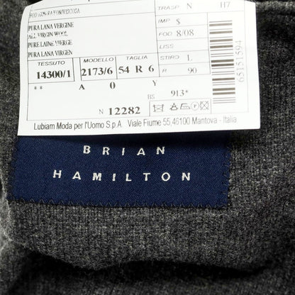 【中古】BRIAN HAMILTON ウール 2B カジュアルジャケット グレー【 54 】【 状態ランクB 】【 メンズ 】