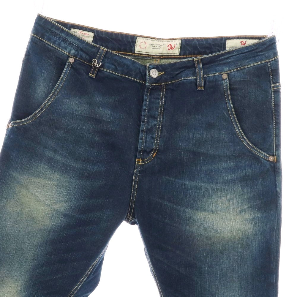 【中古】ディーヴ ファイブ. DW5 Trenta ストレッチコットン デニムパンツ ジーンズ ネイビー【 サイズ38 】【 状態ランクB 】【 メンズ 】 [BPD]
