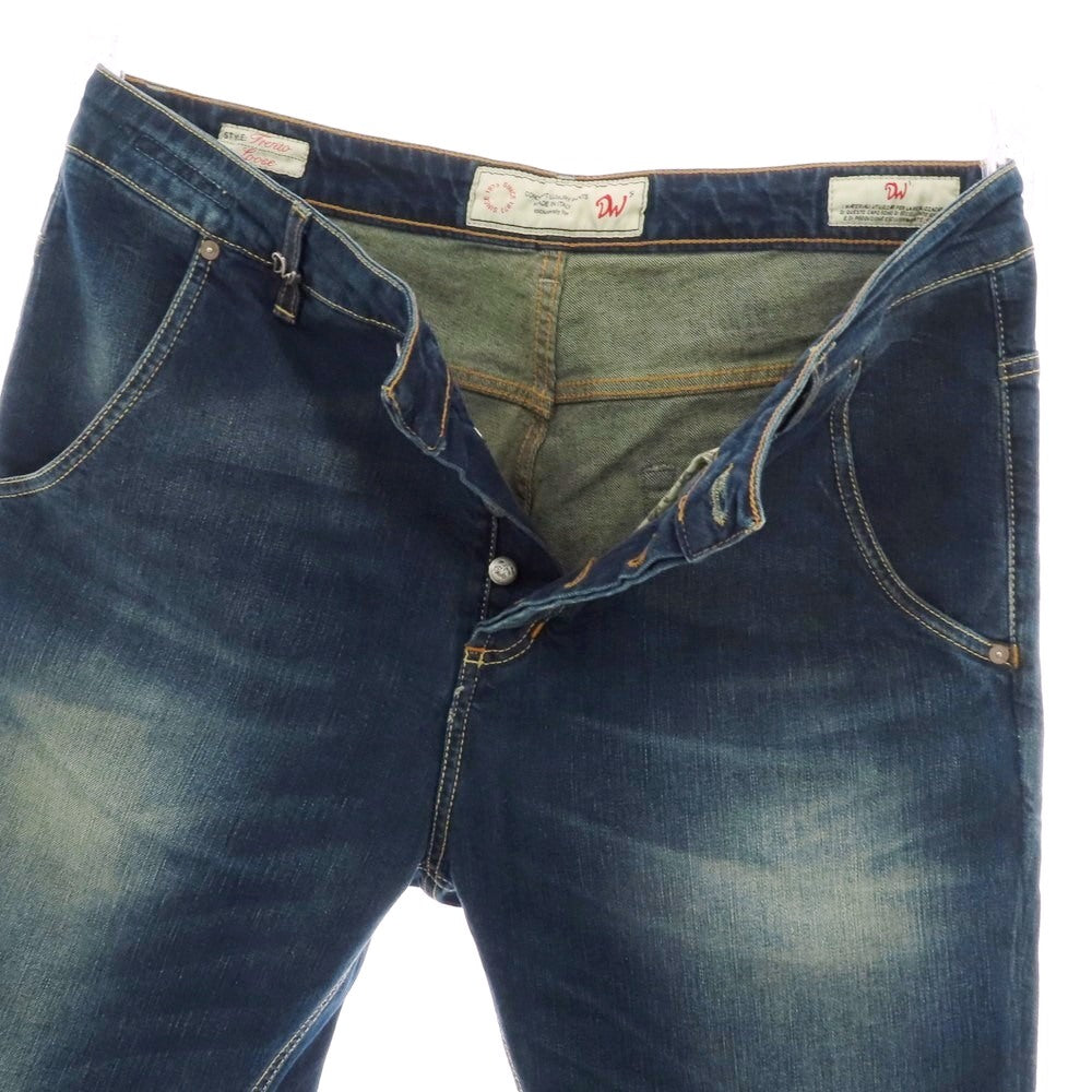 【中古】ディーヴ ファイブ. DW5 Trenta ストレッチコットン デニムパンツ ジーンズ ネイビー【 サイズ38 】【 状態ランクB 】【 メンズ 】 [BPD]