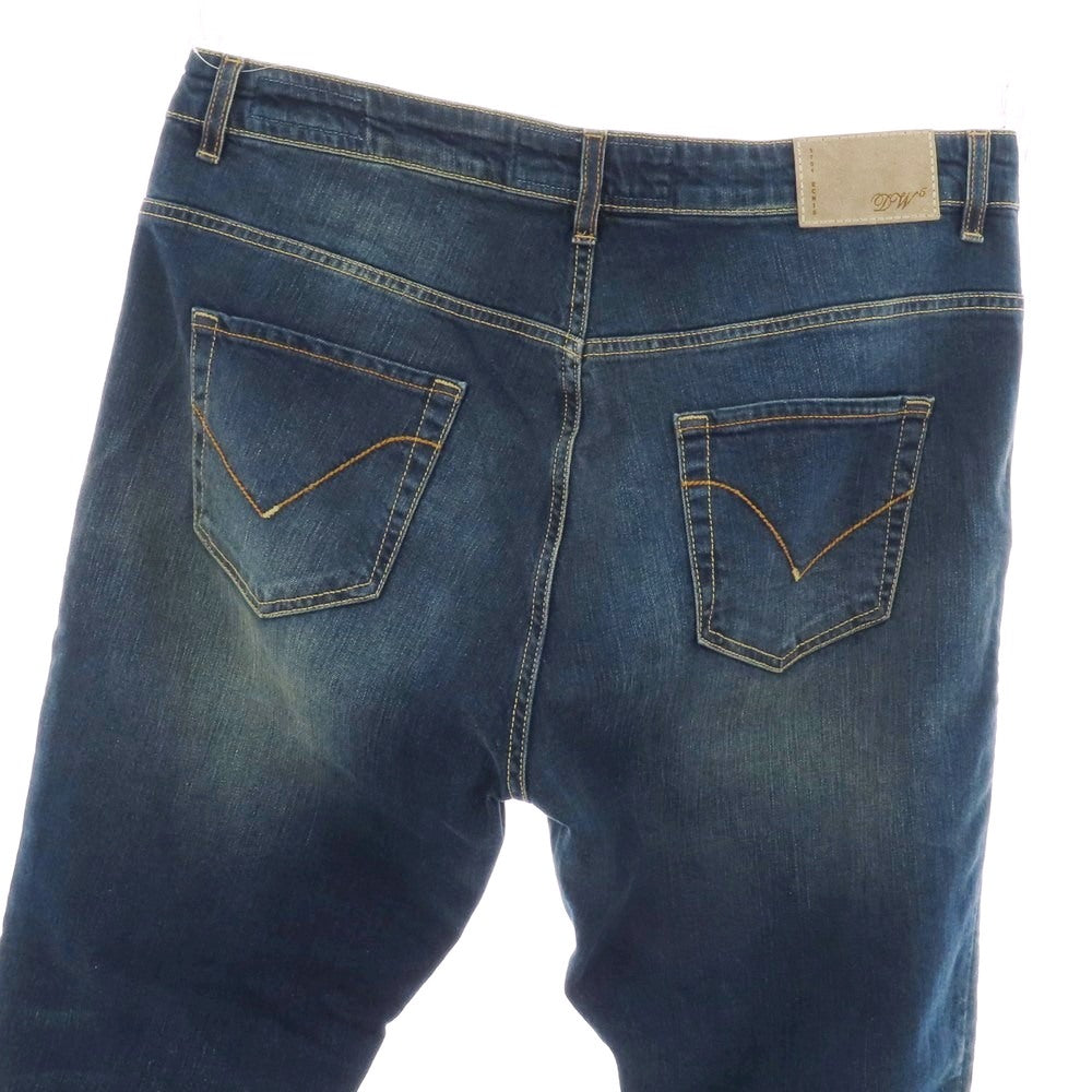 【中古】ディーヴ ファイブ. DW5 Trenta ストレッチコットン デニムパンツ ジーンズ ネイビー【 サイズ38 】【 状態ランクB 】【 メンズ 】 [BPD]