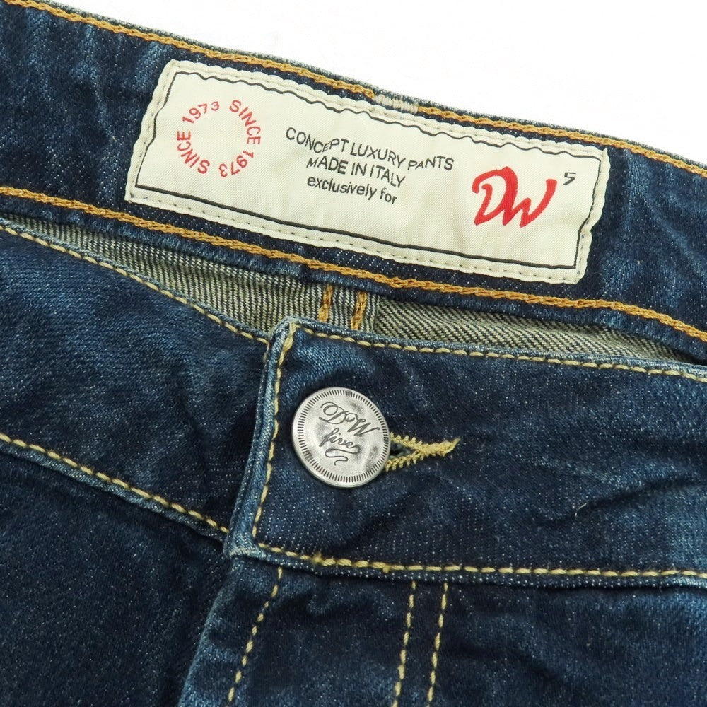 【中古】ディーヴ ファイブ. DW5 Trenta ストレッチコットン デニムパンツ ジーンズ ネイビー【 サイズ38 】【 状態ランクB 】【 メンズ 】 [BPD]
