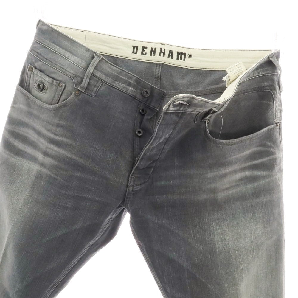 【中古】デンハム DENHAM SKIN ストレッチコットン デニムパンツ ジーンズ グレー【 38 】【 状態ランクC 】【 メンズ 】