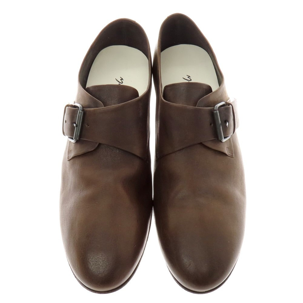 【中古】マルセル Marsell シングルモンクシューズ ブラウン【 41 1/2 】【 状態ランクA 】【 メンズ 】