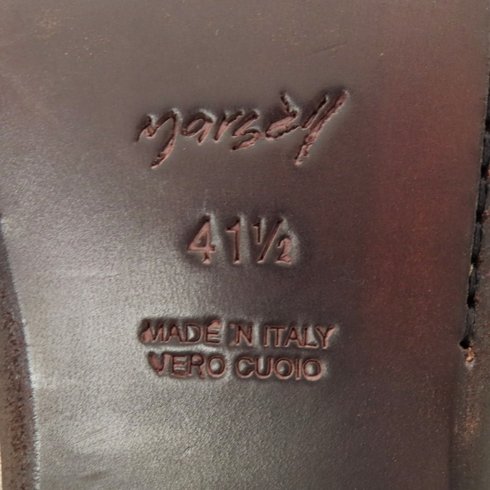 【中古】マルセル Marsell シングルモンクシューズ ブラウン【 41 1/2 】【 状態ランクA 】【 メンズ 】