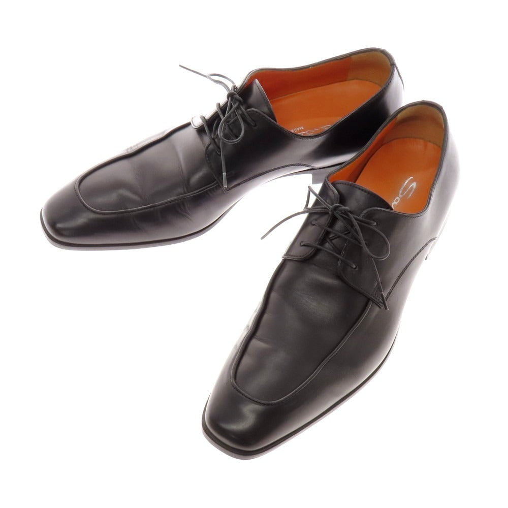 【中古】サントーニ Santoni Uチップ ドレスシューズ ブラック【 8 】【 状態ランクB 】【 メンズ 】