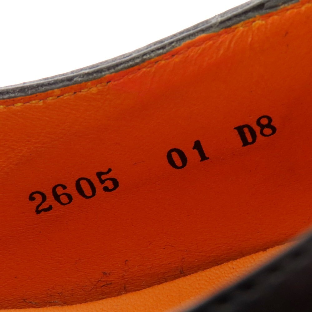 【中古】サントーニ Santoni Uチップ ドレスシューズ ブラック【 8 】【 状態ランクB 】【 メンズ 】