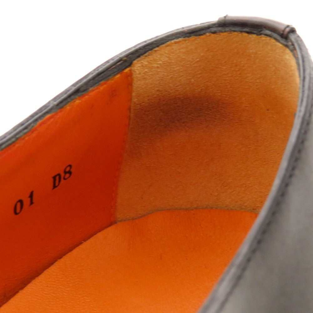 【中古】サントーニ Santoni Uチップ ドレスシューズ ブラック【 8 】【 状態ランクB 】【 メンズ 】