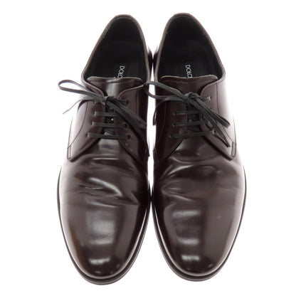【中古】ドルチェアンドガッバーナ DOLCE&amp;GABBANA プレーントゥ ドレスシューズ バーガンディ【 8 】【 状態ランクB 】【 メンズ 】