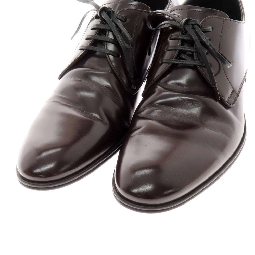 【中古】ドルチェアンドガッバーナ DOLCE&amp;GABBANA プレーントゥ ドレスシューズ バーガンディ【 8 】【 状態ランクB 】【 メンズ 】