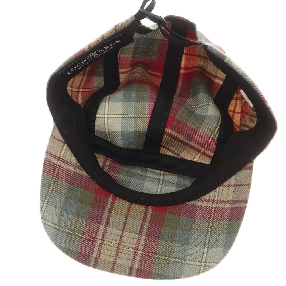 【中古】シュプリーム Supreme 2025年秋冬 Lochcarron Camp Cap チェック キャンプキャップ カーキxレッド【 ONE(58cm) 】【 状態ランクA 】【 メンズ 】
