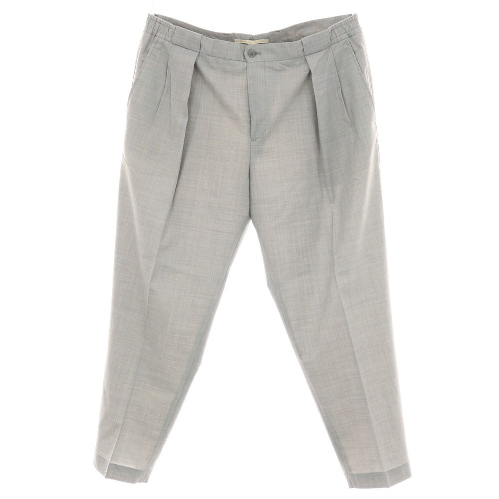 【中古】ブリリア1949 BRIGLIA 1949 ストレッチ ウールポリエステル イージースラックスパンツ ライトグレー【サイズ50】【 状態ランクB 】【 メンズ 】