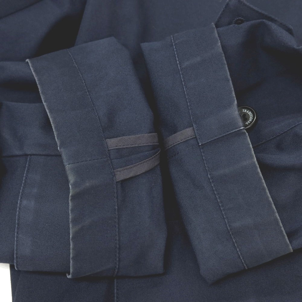 【中古】トラディショナルウェザーウェア Traditional Weatherwear コットン ステンカラーコート ネイビー【サイズ38】【 状態ランクD 】【 メンズ 】[BPD]