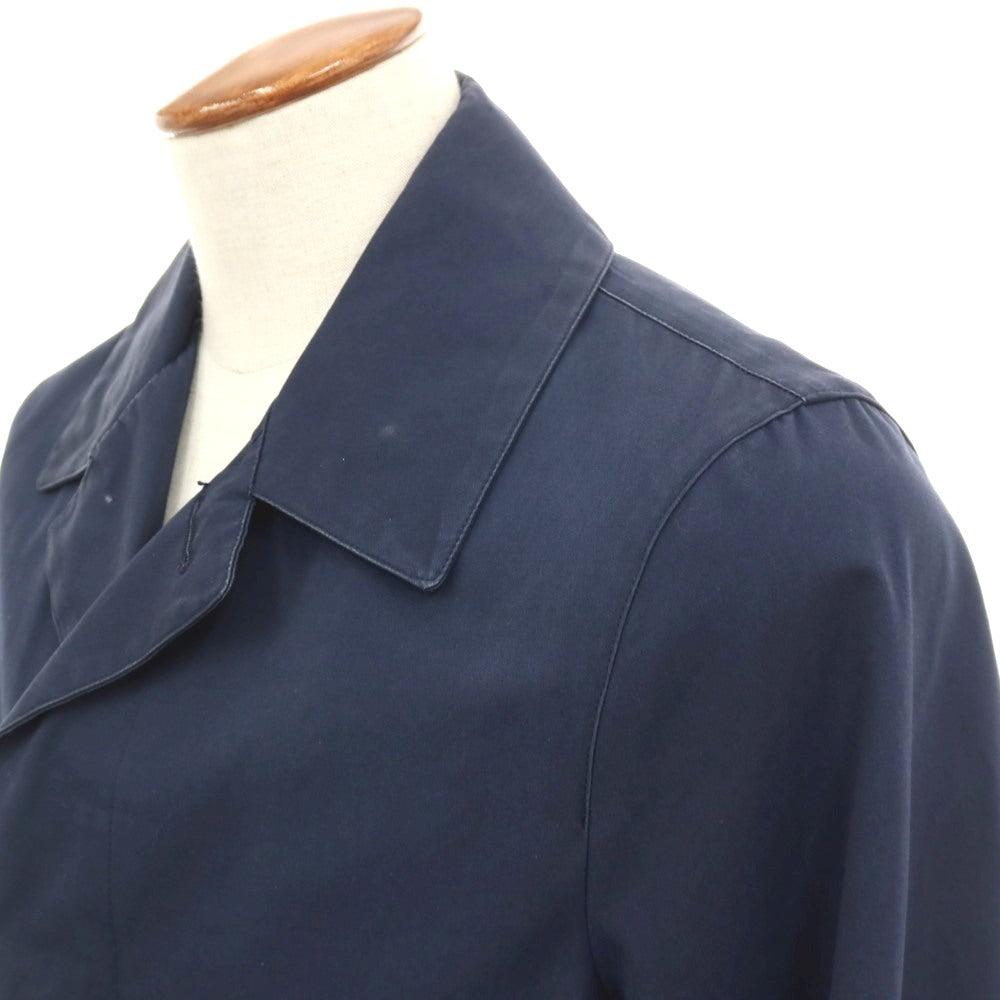 【中古】トラディショナルウェザーウェア Traditional Weatherwear コットン ステンカラーコート ネイビー【サイズ38】【 状態ランクD 】【 メンズ 】[BPD]