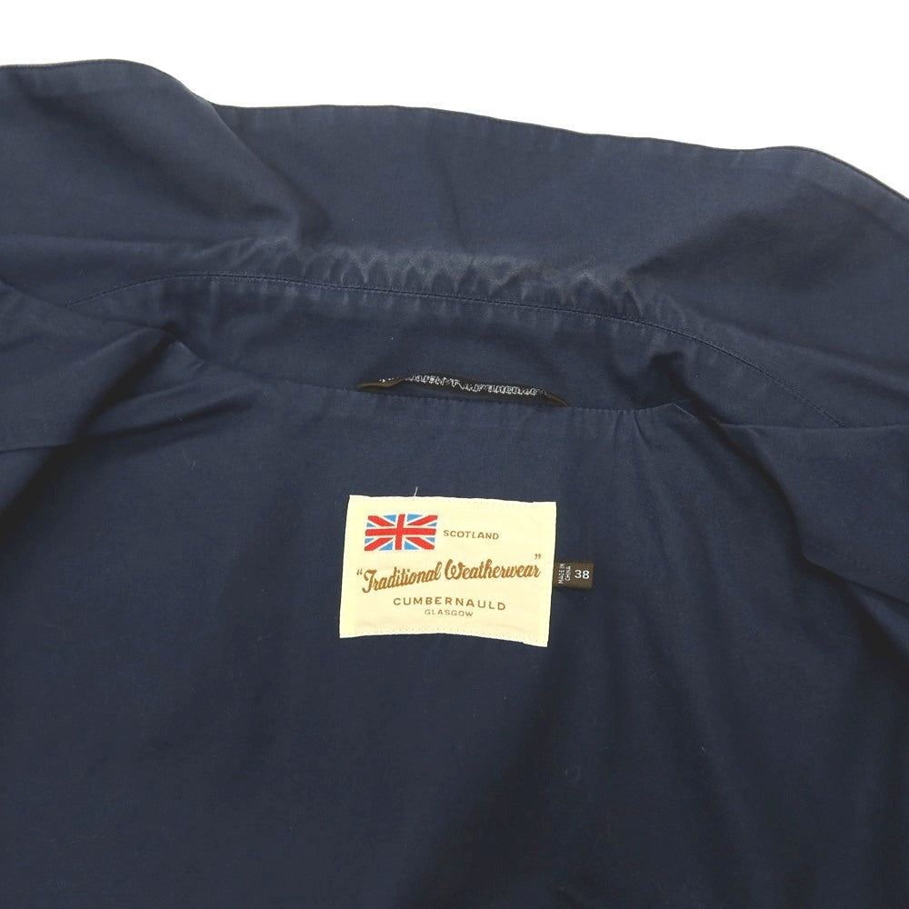 【中古】トラディショナルウェザーウェア Traditional Weatherwear コットン ステンカラーコート ネイビー【サイズ38】【 状態ランクD 】【 メンズ 】