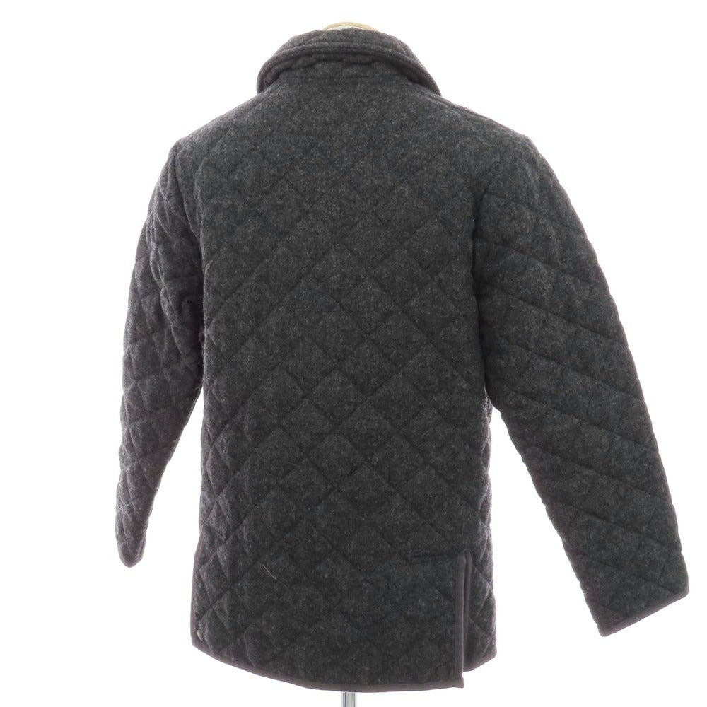 【中古】トラディショナルウェザーウェア Traditional Weatherwear ウール キルティングブルゾン グレー【 サイズ40 】【 状態ランクB 】【 メンズ 】 [BPD]