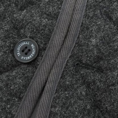 【中古】トラディショナルウェザーウェア Traditional Weatherwear ウール キルティングブルゾン グレー【 40 】【 状態ランクB 】【 メンズ 】