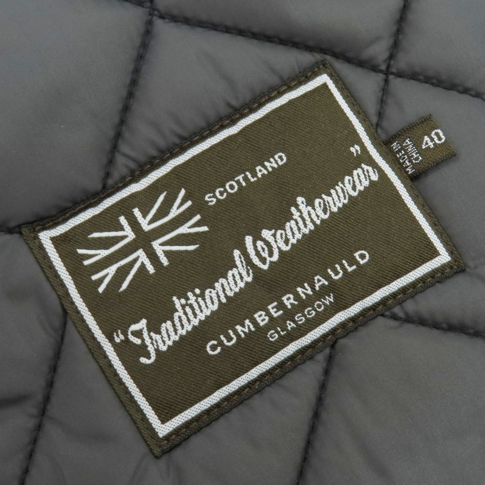 【中古】トラディショナルウェザーウェア Traditional Weatherwear ウール キルティングブルゾン グレー【 40 】【 状態ランクB 】【 メンズ 】