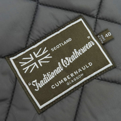 【中古】トラディショナルウェザーウェア Traditional Weatherwear ウール キルティングブルゾン グレー【 40 】【 状態ランクB 】【 メンズ 】