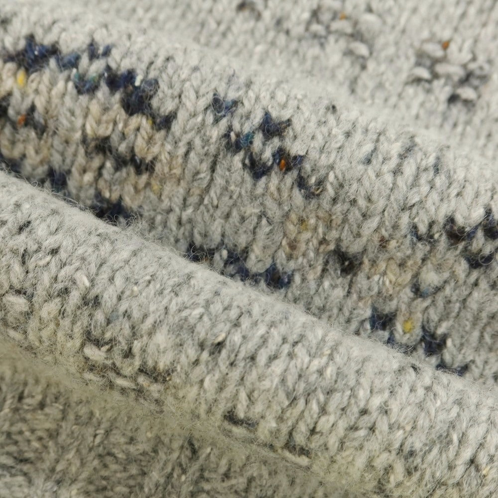 【中古】ヘンリーコットンズ Henry Cottons ウールシルク クルーネック プルオーバーニット ライトグレー【 表記なし（L位） 】【 状態ランクB 】【 メンズ 】