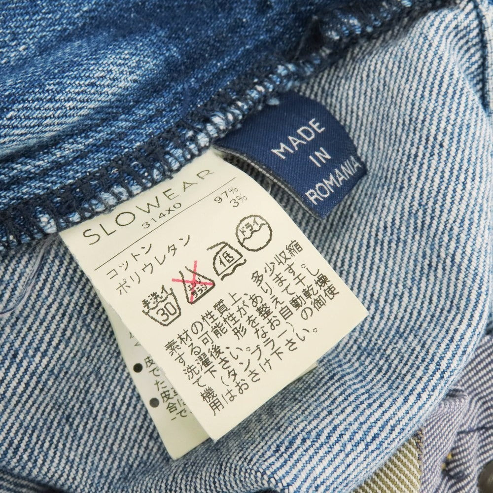 【中古】インコテックス INCOTEX ストレッチコットン デニムパンツ ジーンズ ライトブルー【 30 】【 状態ランクC 】【 メンズ 】