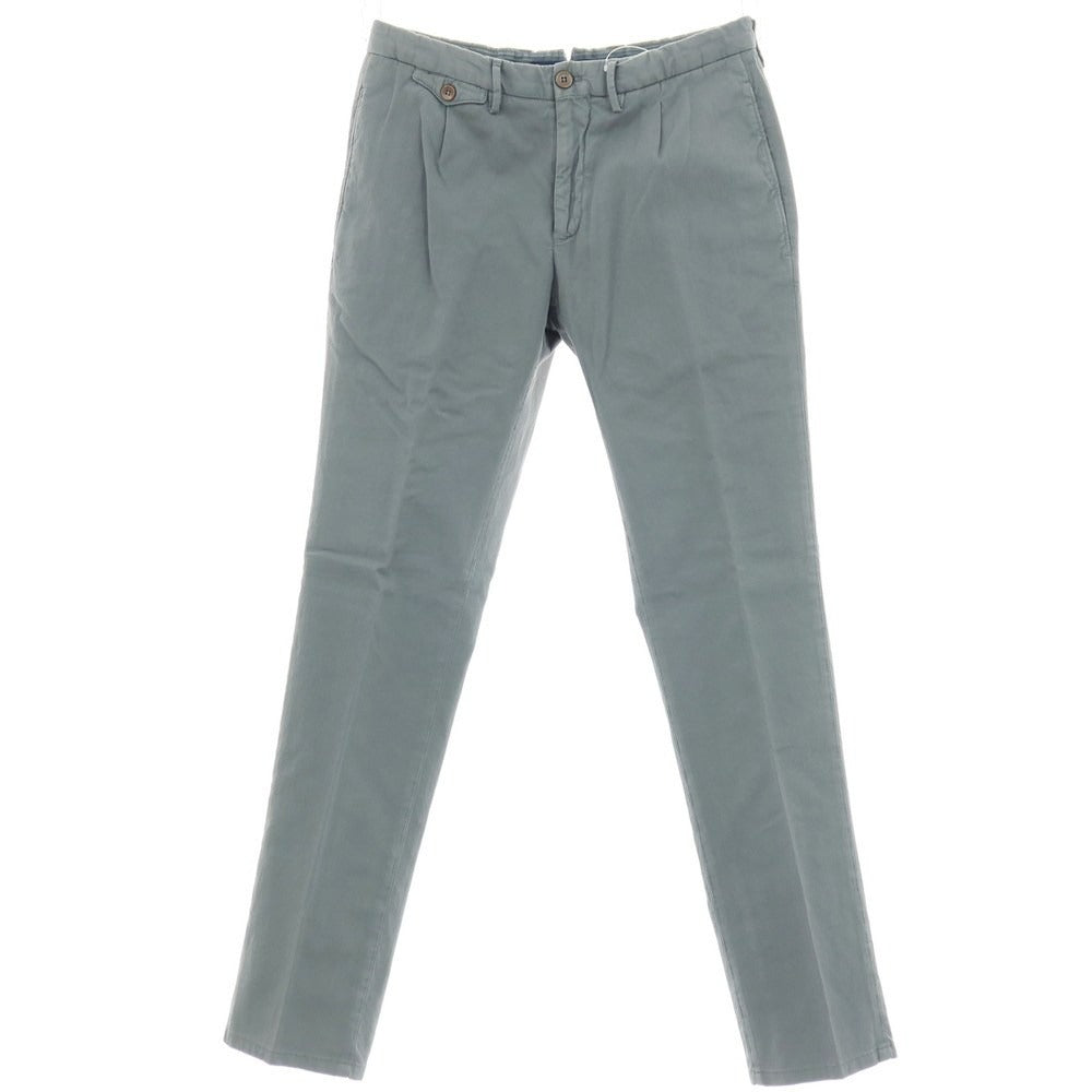 【中古】インコテックス INCOTEX ストレッチ コットン カジュアルスラックスパンツ ダスティブルー【サイズ46】【 状態ランクC 】【 メンズ 】