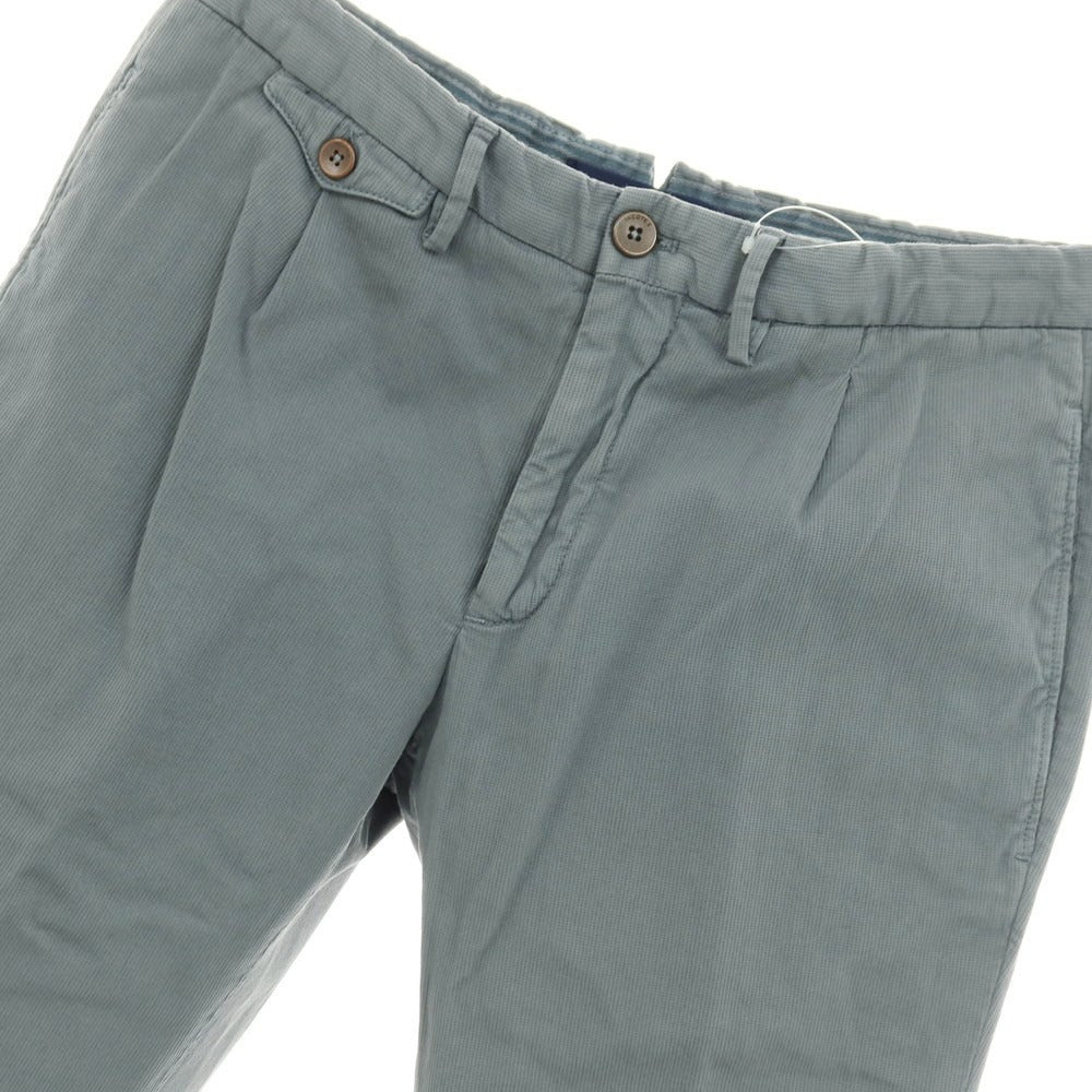 【中古】インコテックス INCOTEX ストレッチ コットン カジュアルスラックスパンツ ダスティブルー【サイズ46】【 状態ランクC 】【 メンズ 】