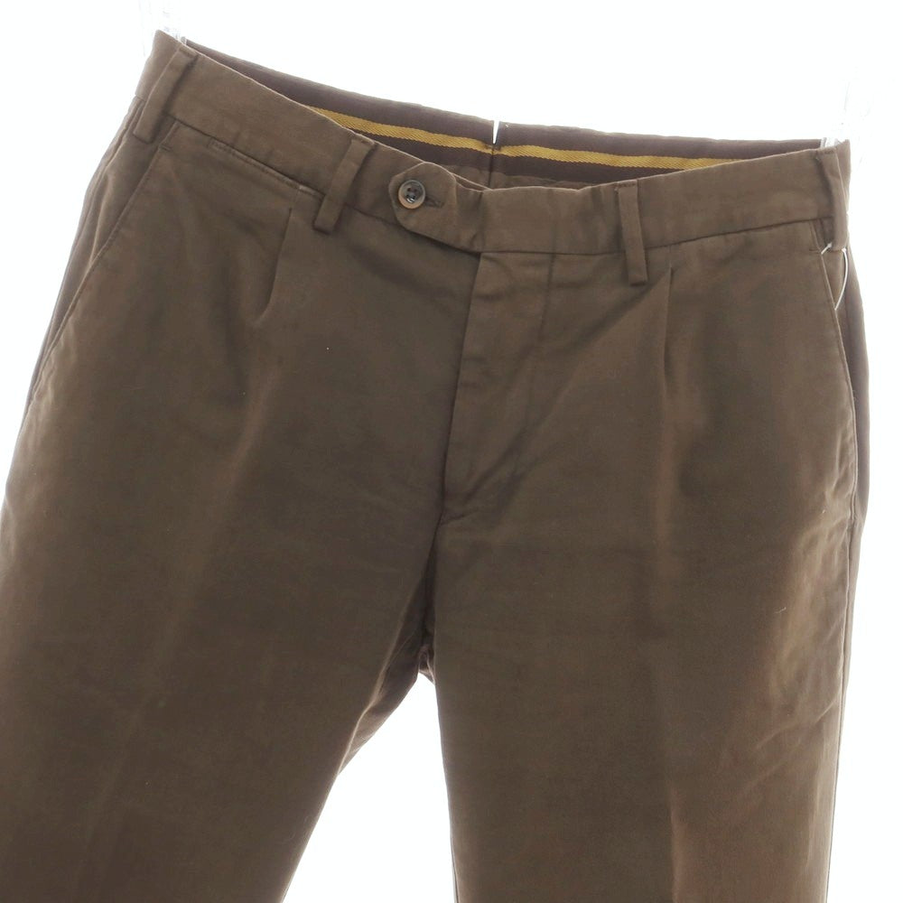 【中古】ジェルマーノ GERMANO ストレッチコットン カジュアルスラックスパンツ ブラウン【 46 】【 状態ランクC 】【 メンズ 】