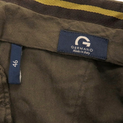 【中古】ジェルマーノ GERMANO ストレッチコットン カジュアルスラックスパンツ ブラウン【 46 】【 状態ランクC 】【 メンズ 】