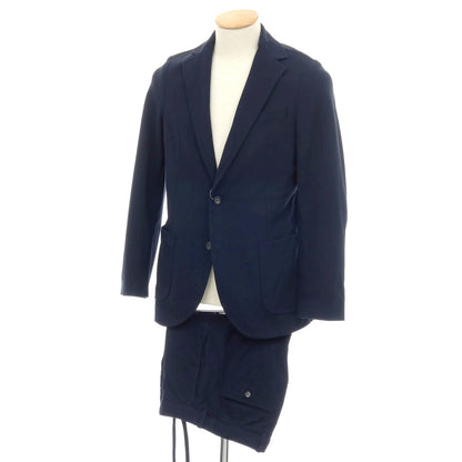 【中古】チルコロ1901 CIRCOLO 1901 コットンポリウレタン ジャージー 2つボタンスーツ セットアップ ネイビー【サイズ上44/下44】【 状態ランクB 】【 メンズ 】