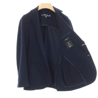 【中古】チルコロ1901 CIRCOLO 1901 コットンポリウレタン ジャージー 2つボタンスーツ セットアップ ネイビー【サイズ上44/下44】【 状態ランクB 】【 メンズ 】