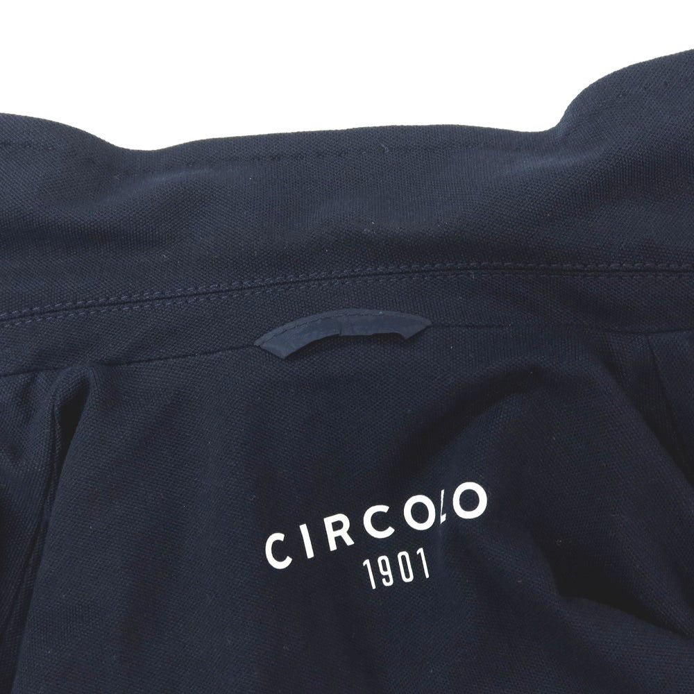 【中古】チルコロ1901 CIRCOLO 1901 コットンポリウレタン ジャージー 2つボタンスーツ セットアップ ネイビー【サイズ上44/下44】【 状態ランクB 】【 メンズ 】