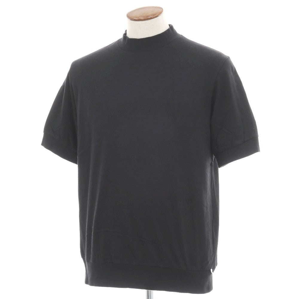 【中古】アンティーチポ　アンティチポ ANTICIPO FIANO smooth コットン モックネック 半袖Ｔシャツ ブラック【サイズ46】【 状態ランクC 】【 メンズ 】