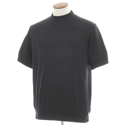【中古】アンティーチポ　アンティチポ ANTICIPO FIANO smooth コットン モックネック 半袖Ｔシャツ ブラック【サイズ46】【 状態ランクC 】【 メンズ 】