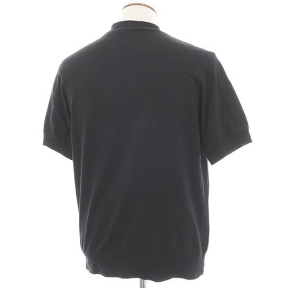 【中古】アンティーチポ　アンティチポ ANTICIPO FIANO smooth コットン モックネック 半袖Ｔシャツ ブラック【サイズ46】【 状態ランクC 】【 メンズ 】